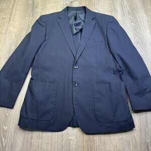 Ballantyne Blue Cotton Stretch Sport Coat Blazer Jacket Men’s Size 40 US